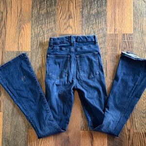 7 For All Mankind Dark Blue Boot Cut Jeans